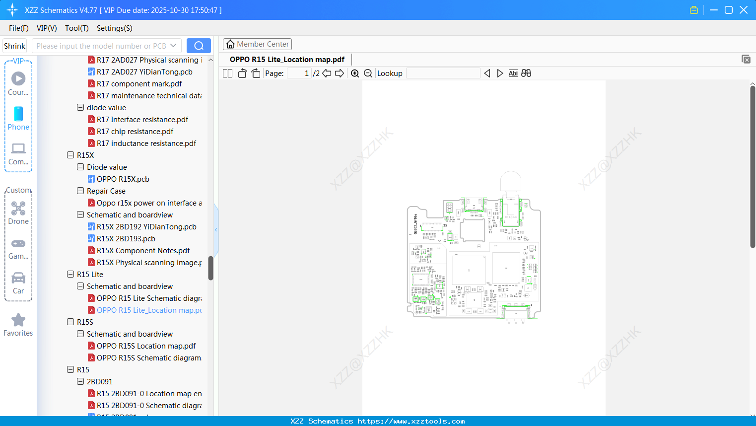 OPPO R15 Lite_Location Map